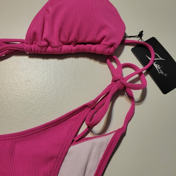 Triangle Bikini Hot Pink NWT - Picture 2 of 2
